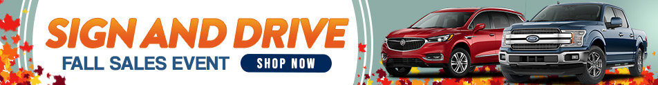 Sign and Drive Sales Event banner